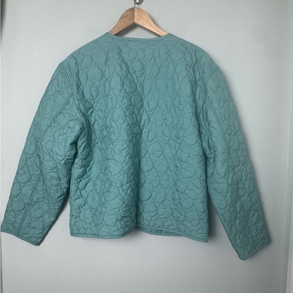 J. Crew Lightweight Quilted Heart Jacket in Adventurine size S - Picture 5 of 11